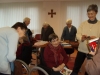 Sr Marie-Paule apprécie son écharpe